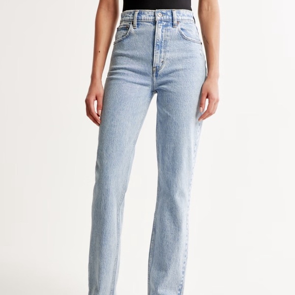 Abercrombie & Fitch The 90s Straight Ultra High Rise jeans light blue - Picture 3 of 3
